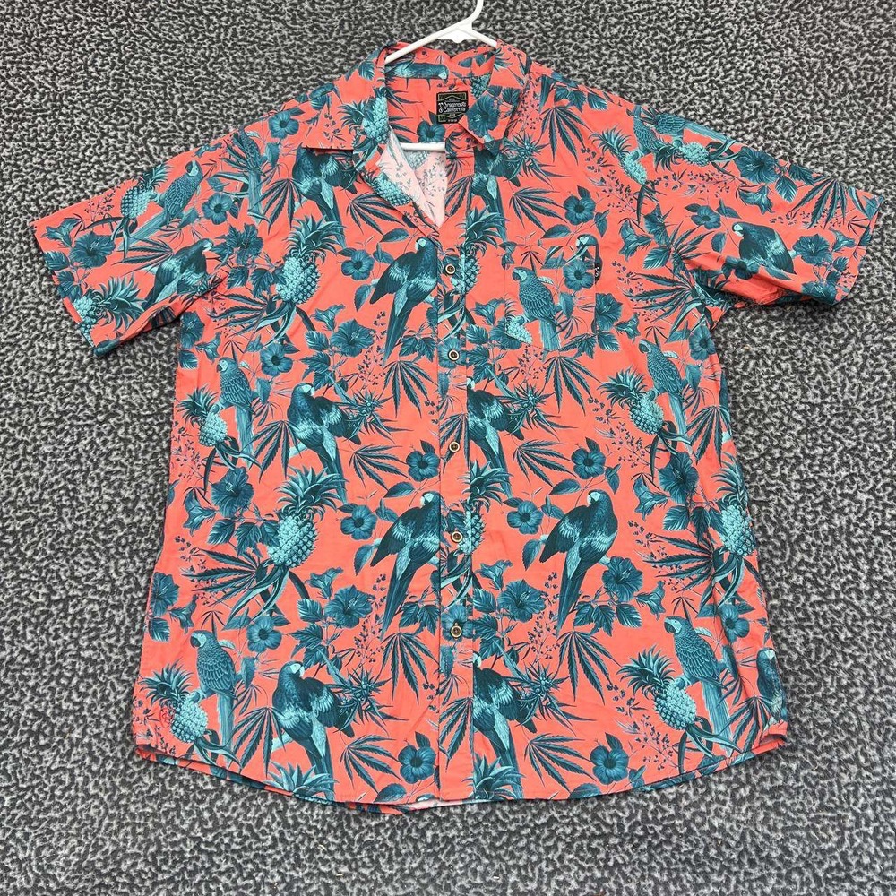 Greg Lutzka Shirt Men‎ Extra Large Hawaiian Grassroots Button Up Short Sleeve XL